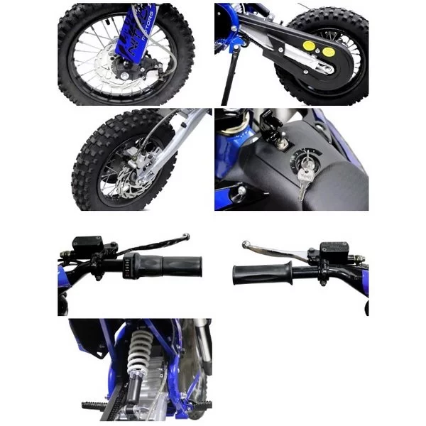 Pocket bike - moto enfant NITRO 1200W Serval Eco 12/10 1200W 48V 15AH batterie au lithium